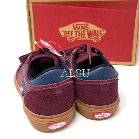 🍃March Sale🍃 VANS Gilbert Crockett Le Suede Port Red Womens Size 8 VN0A38COVFK - Picture 5 of 12